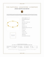 1.25 Ct.Tw. Citrine Tennis/Line Bracelet, 14K Yellow Gold Scan Report
