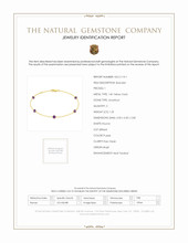 1.25 Ct.Tw. Amethyst Tennis/Line Bracelet, 14K Yellow Gold Scan Report