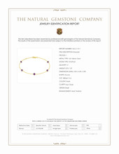 1.25 Ct.Tw.Total Carat Weight Purple Amethyst Tennis/Line Bracelet, 14K Yellow Gold Scan Report