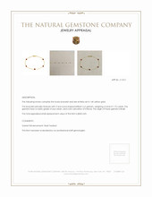 1.75 Ct.Tw. Garnet Tennis/Riviere Bracelet, 14K Yellow Gold Appraisal