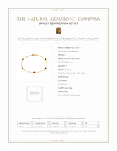 1.75 Ct.Tw. Garnet Tennis/Line Bracelet, 14K Yellow Gold Scan Report