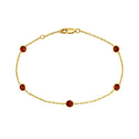 Garnet 14K Yellow Gold bracelet