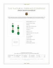 1.20 Ct.Tw. Emerald Emerald Bezel Earrings, 14K Yellow Gold Scan Report