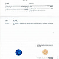 6.01 Ct. Blue Sapphire and Natural Diamond Pave Ring, Platinum 950 Pdf