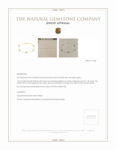 1.50 Ct.Tw.Total Carat Weight Blue Topaz Tennis/Line Bracelet, 14K Yellow Gold Appraisal