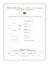 1.50 Ct.Tw. Topaz Tennis/Line Bracelet, 14K Yellow Gold Scan Report