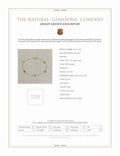 1.50 Ct.Tw. Peridot Tennis/Line Bracelet, 14K Yellow Gold Scan Report
