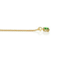 2.18 Ct. Emerald Natural Diamond Pave Pendant, 18K Yellow Gold Image