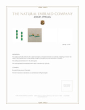 1.86 Ct.Tw.Total Carat Weight Emerald Drops Earrings, 14K Yellow Gold Appraisal
