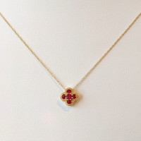 0.27 Ct. Ruby 14K Yellow Gold pendant