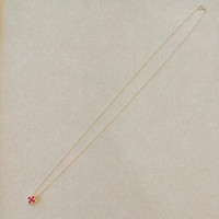 0.27 Ct. Ruby Accent Stones Pendant, 14K Yellow Gold Image