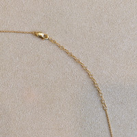 0.33 Ct. Emerald Emerald Accent Stones Necklace, 14K Yellow Gold Image