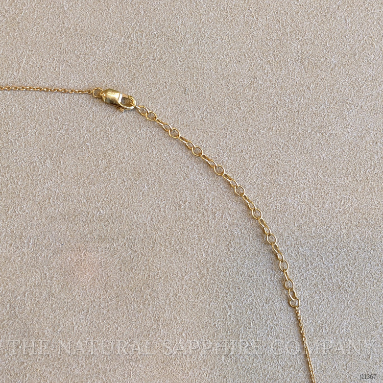 0.33 Ct. Emerald Emerald Accent Stones Necklace, 14K Yellow Gold