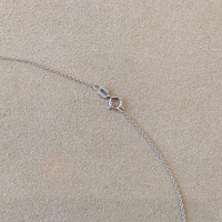 1.26 Ct. Tanzanite Natural Diamond Pave Necklace, 14K White Gold Image