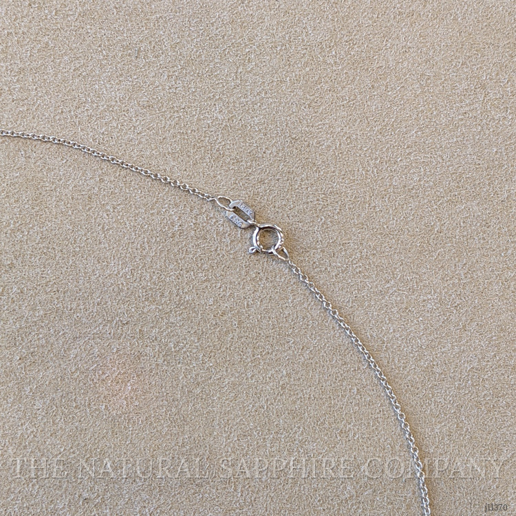 1.26 Ct. Tanzanite Natural Diamond Pave Necklace, 14K White Gold