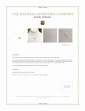 1.43 Ct. Aquamarine Bezel Necklace, 14K Yellow Gold Appraisal