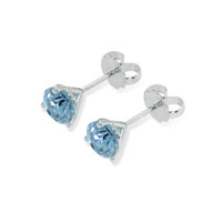 2.10 Ct.Tw. Topaz Studs Earrings, 14K White Gold Image