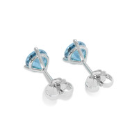 2.10 Ct.Tw. Topaz Studs Earrings, 14K White Gold Image
