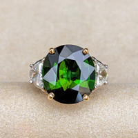 Tourmaline Platinum & 18K Yellow ring