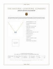 0.76 Ct. Aquamarine Accent Stones Necklace, 14K Yellow Gold Scan Report