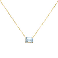 Aquamarine 14K Yellow Gold necklace