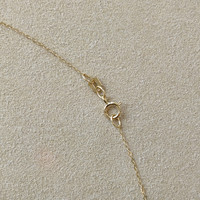 0.76 Ct. Aquamarine Accent Stones Necklace, 14K Yellow Gold Image