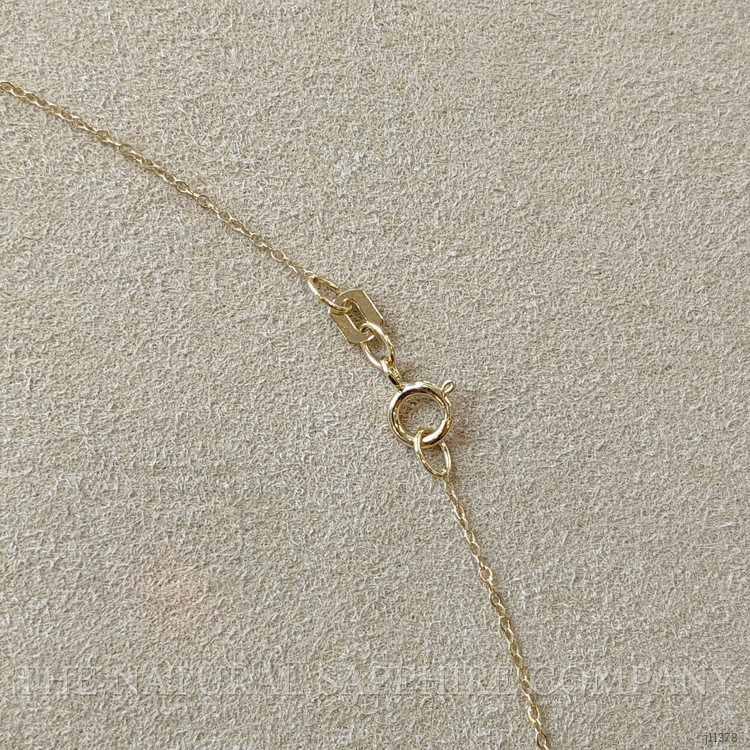 0.76 Ct. Aquamarine Accent Stones Necklace, 14K Yellow Gold