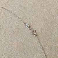 0.84 Ct. Aquamarine Bezel Necklace, 14K White Gold Image