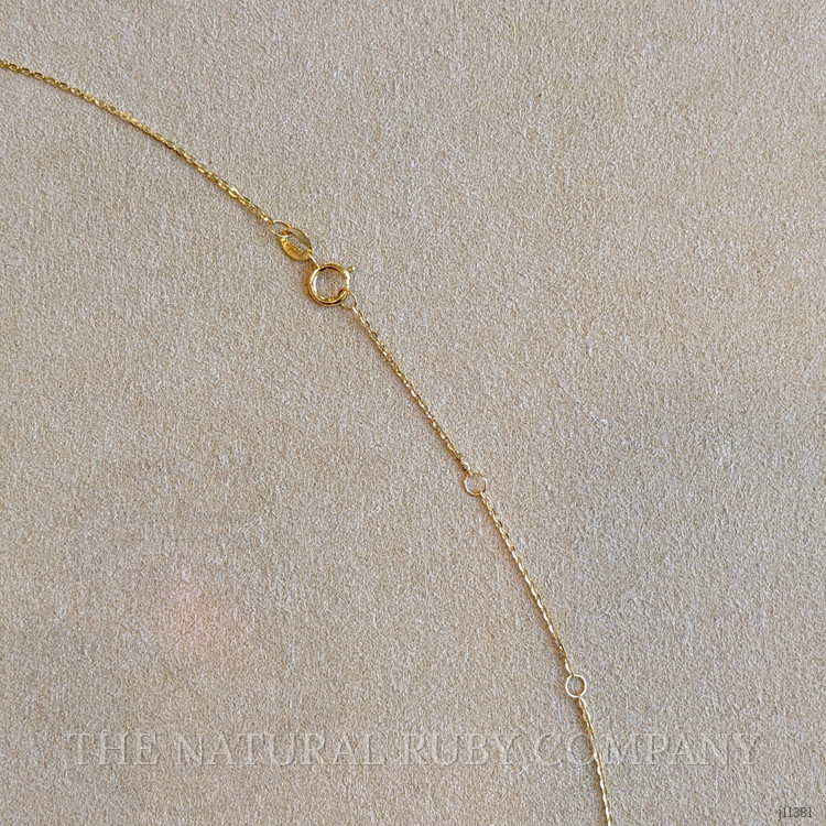 1.50 Ct. Ruby Natural Diamond Pave Necklace, 14K Yellow Gold