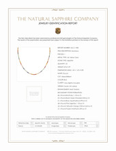 0.50 Ct. Ruby Sapphire Accent Stones Necklace, 14K Yellow Gold Scan Report