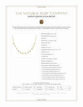 0.29 Ct.Tw.Total Carat Weight Aquamarine, Ruby, Sapphire, Emerald, Natural Diamond, Garnet, Citrine and Peridot Multi Stone Necklace, 14K Yellow Gold Scan Report