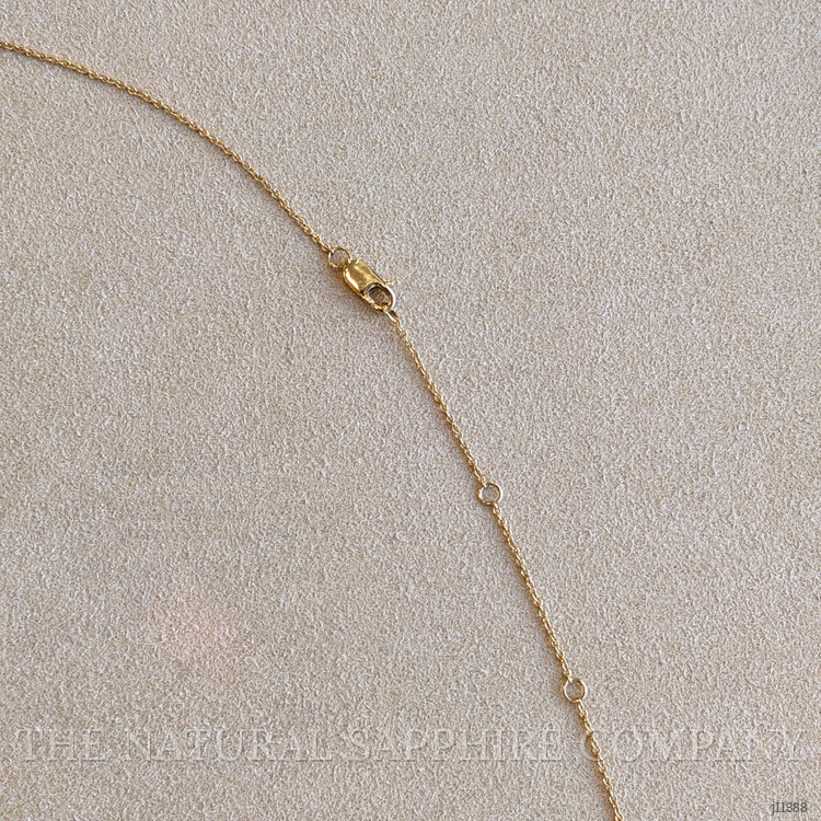 1.07 Ct. Peridot Sapphire Accent Stones Necklace, 14K Yellow Gold