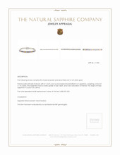 11.10 Ct.Tw.Total Carat Weight Multi Color Sapphire Tennis/Line Bracelet, 14K White Gold Appraisal