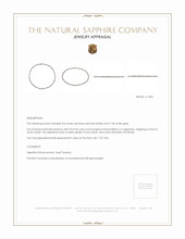 26.60 Ct. Multi Color Sapphire Multi Stone Necklace, 14K White Gold Appraisal