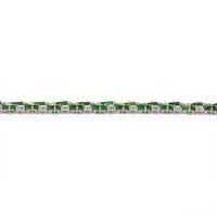 22.26 Ct.Tw. Emerald Natural Diamond Pave Bracelet, Platinum 950 Image