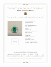 2.26 Ct. Emerald Natural Diamond Pave Ring, Platinum & 18K Yellow Scan Report