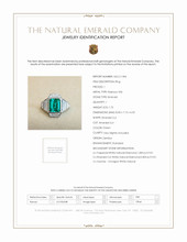 1.73 Ct. Emerald Natural Diamond Pave Ring, Platinum 950 Scan Report
