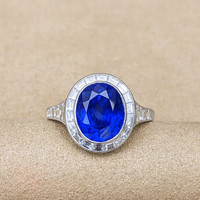 5.07 Ct. Sapphire Platinum 950 ring