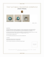2.44 Ct. Natural Diamond Natural Diamond Halo Ring, Platinum 950 Appraisal
