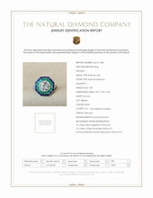 2.44 Ct. Natural Diamond Natural Diamond Halo Ring, Platinum 950 Scan Report