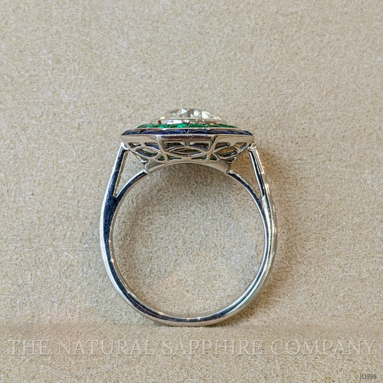 2.44 Ct. Natural Diamond Natural Diamond Halo Ring, Platinum 950