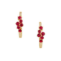 0.26 Ct.Tw. Ruby 14K Yellow Gold earring