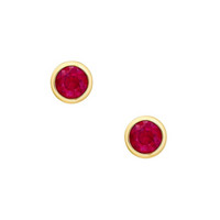 0.26 Ct.Tw. Ruby 14K Yellow Gold earring