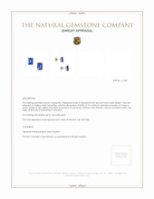 2.60&nbsp;Ct.Tw.Total Carat Weight Violet Tanzanite Studs Earrings, 14K White Gold Appraisal