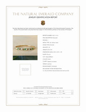 0.56 Ct.Tw.Total Carat Weight Emerald and Natural Diamond Pave Bracelet, 14K Yellow Gold Scan Report