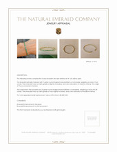 0.62 Ct.Tw. Emerald Emerald Bezel Bracelet, 14K Yellow Gold Appraisal