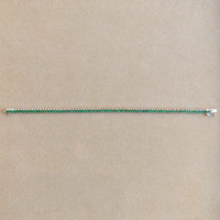 2.63 Ct.Tw. Emerald Natural Diamond Tennis/Line Bracelet, 14K White Gold Image