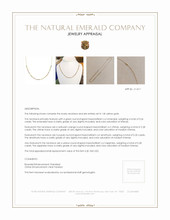 0.26 Ct. Aquamarine Citrine Multi Stone Necklace, 14K Yellow Gold Appraisal