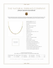 0.29 Ct. Aquamarine Citrine Multi Stone Necklace, 14K Yellow Gold Scan Report
