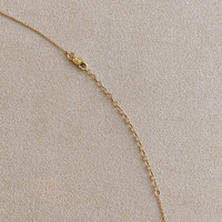 0.26 Ct. Aquamarine Citrine Multi Stone Necklace, 14K Yellow Gold Image